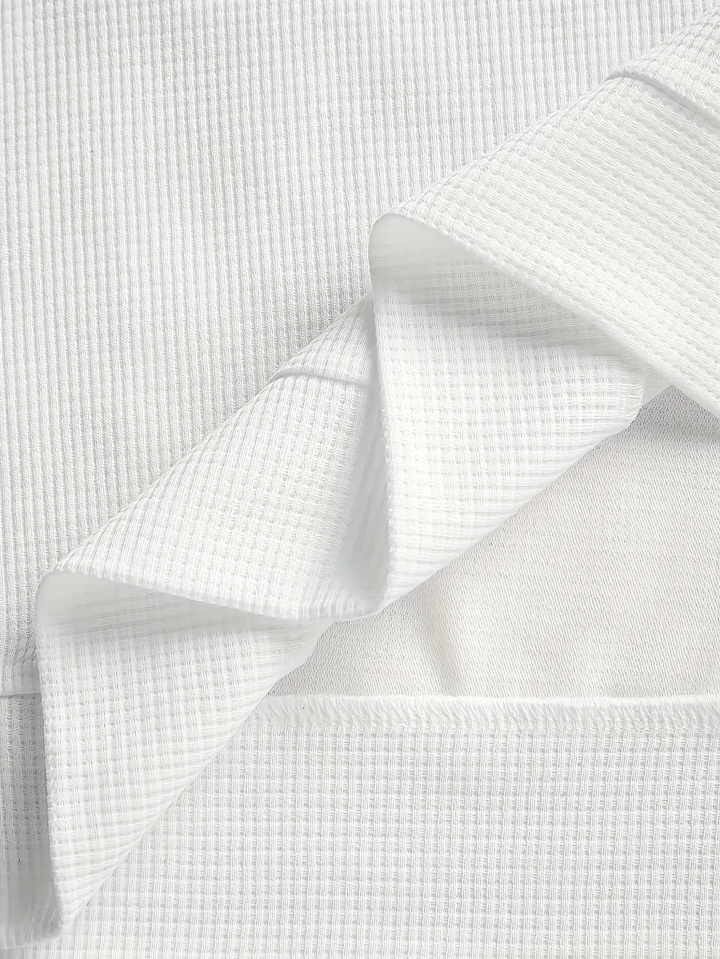 Men's Textured Crewneck Sweater with Contrast Patches - White